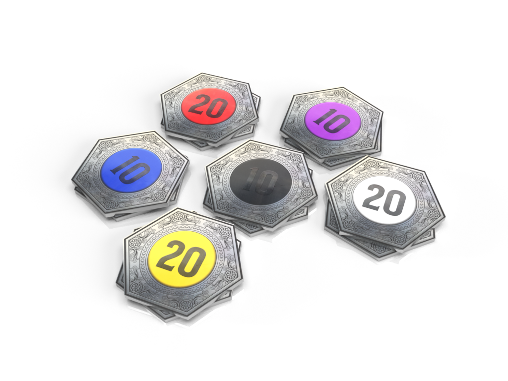 Western Legends: Metal Faro Coins — Kolossal Games